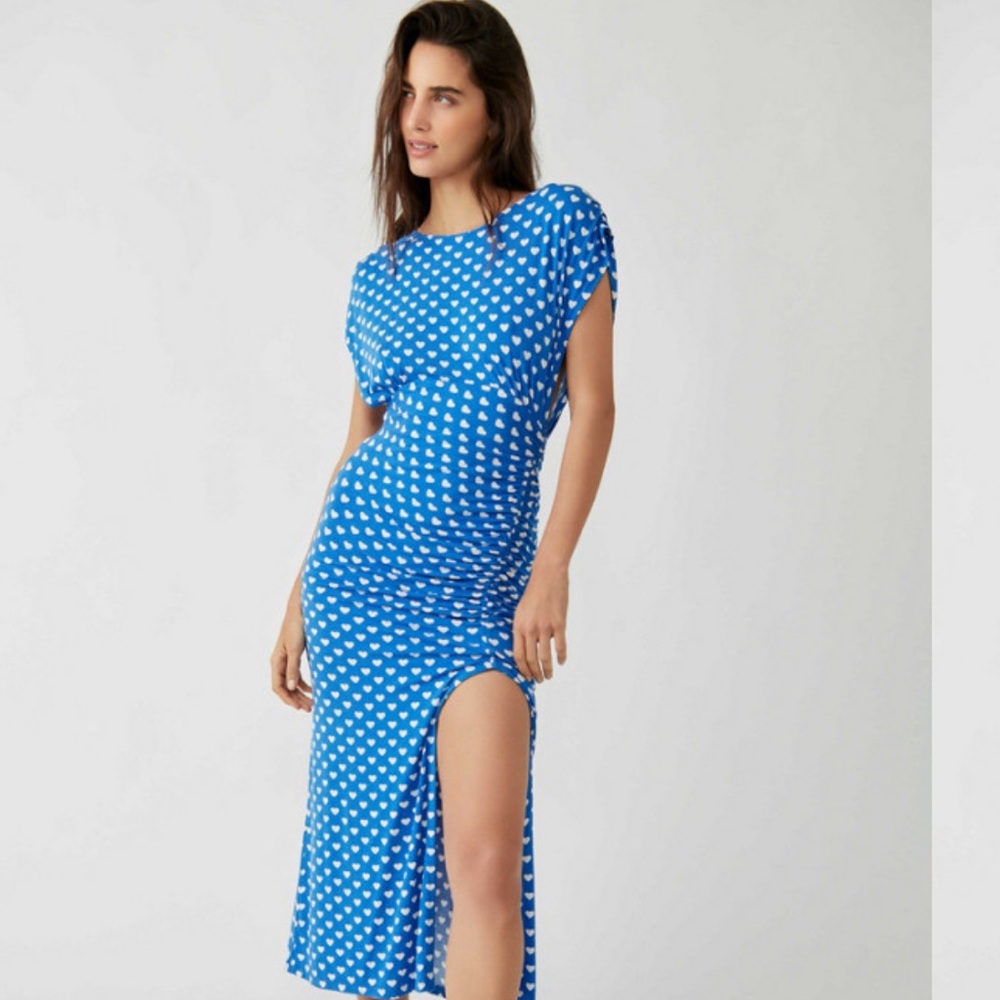 Free People Lakeside Print Midi dress